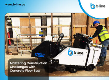 Concrete floor saw